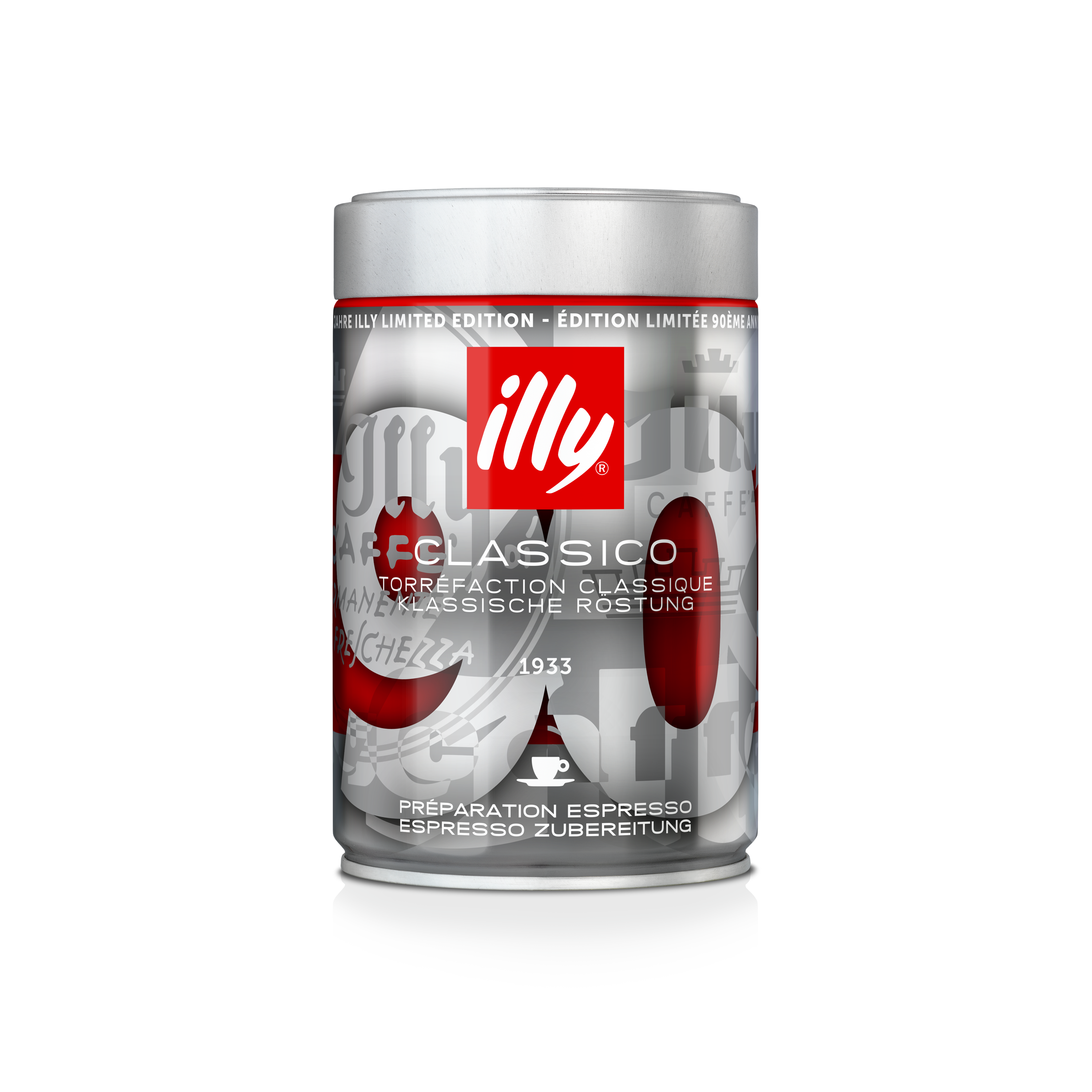 90-jähriges illy Jubiläum: Gemahlener Espresso CLASSICO Limited Edition